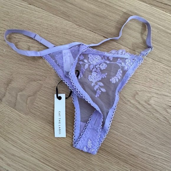 KAT THE LABEL Nicolette Thong in Lilac - Picture 5 of 5